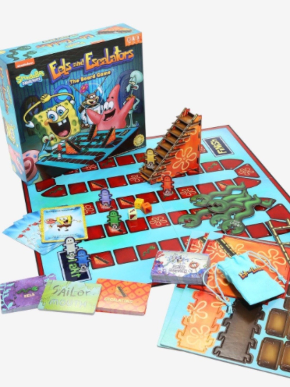 Spongebob eels and escalators board game